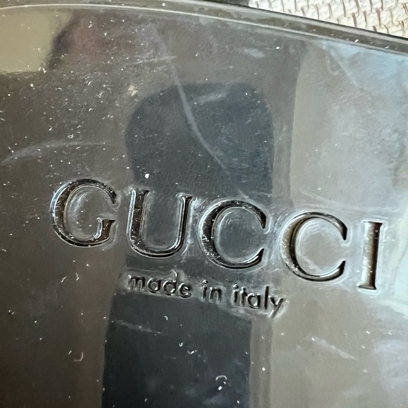 Gucci Platform Rubber Slide Sandals in Black - Picture 9 of 10